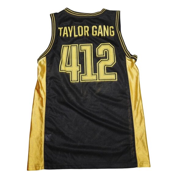 Wiz Khalifa 412 Taylor Gang Black Basketball Jersey Adult Small - Picture 4 of 7